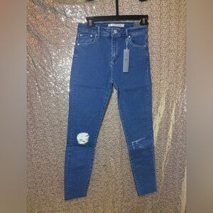 Tractr Blue Distressed Skinny Jeans